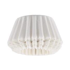 Pack of 50 Coffee Paper Filters, White Cup Basket Coffee Filter Paper, Heat-resistant Disposable Coffee Filters for Home, Office, Cafe, Restaurant