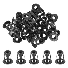 uxcell 50Pcs Multi-Grip Rivet Jack Nut, M6-1.0 Petal Carbon Steel Thread Zinc Finish Blind for Plastic Pressboard Hardboard Door Anchors Aluminium cladding Steel Pipe