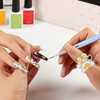 4 Pack Mini Nail Paint Art Palette Finger Rings Metal