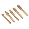 5Pcs Grinding Bit Head Rotary File Burr Double Cut Tool