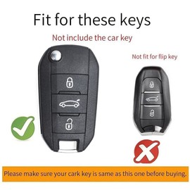 ontto Car Key Case Fits Peugeot 208 3008 308 508 408 2008 307 4008 for Citroen C4 C3 C6 C8 for Opel Corsa Zafira TPU Key Case Protective Key Case Gold Beige
