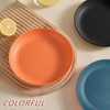 Wheat Straw Dinnerware Sets - SANLUNS 24 Piece Unbreakable Dinnerware