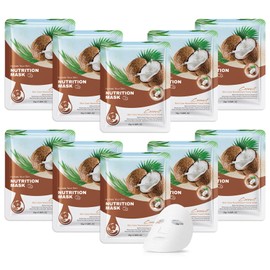 10 Pack Variety Facial Sheet Masks Skin Care Set, Hydrating Bulk Sheet Face Masks Skincare Gifts Set for Women Men, Long Lasting Moisturizing Face Masks Skin Care for All Skin Type（C7)