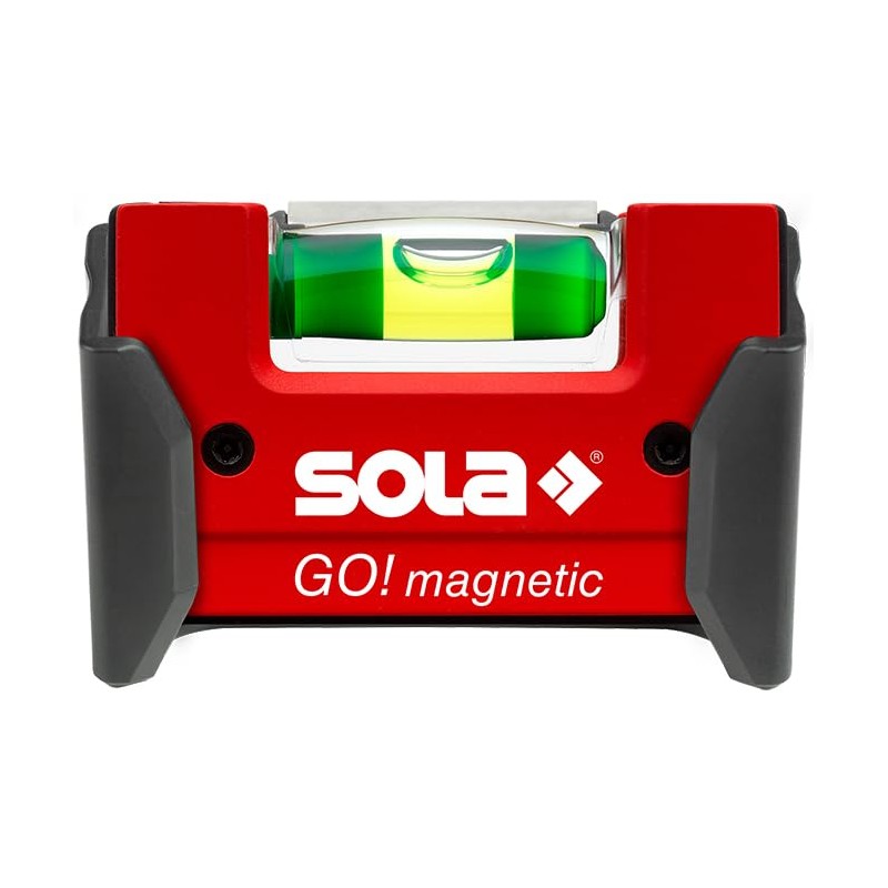 SOLA LSGOM GO! Nivel magnético portátil con clip y 1