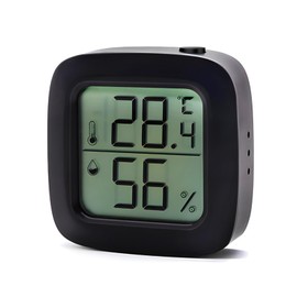Digital Reptile Thermometer Hygrometer Precise Temp & Humidity Gauge for Terrariums/Tanks Compact LCD Display for Reptiles/Amphibians Habitat Monitoring