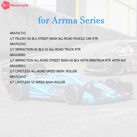 Mesimsple Alloy Shocks for Arrma 1/7 Felony Infraction Limitless 6s blx