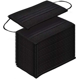 ZAIPP Disposable_Face_Masks - 100 PCS (100PC, Black)