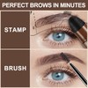 Eyebrow Stamp Stencil Kit - Eyebrow Powder, Makeup for Natural-Looking