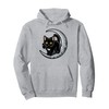 Mystical Black Cat and Moon Scene Pullover Hoodie