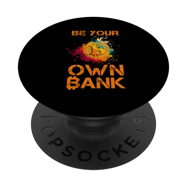 Blockchain Bitcoin Wallet HODL BTC Crypto Currency PopSockets Standard PopGrip