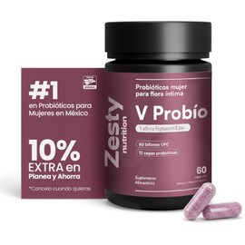 Zesty Nutrition V Probió Ultra Women's Probiotics 80 Billion CFU, 60 Capsules