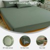 GETREE Earthing Grounding Sheets King Size(Green), Cotton and Silver Fibre
