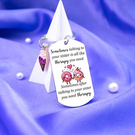 Sister Mothers Day Keychain Gift From Sisters Adult Best Sister Birthday Gifts From Sister Brothers Thoughtful Birthday Mothers Day Gifts For Little Older Sisters Best Sister Ever Keychain Gifts