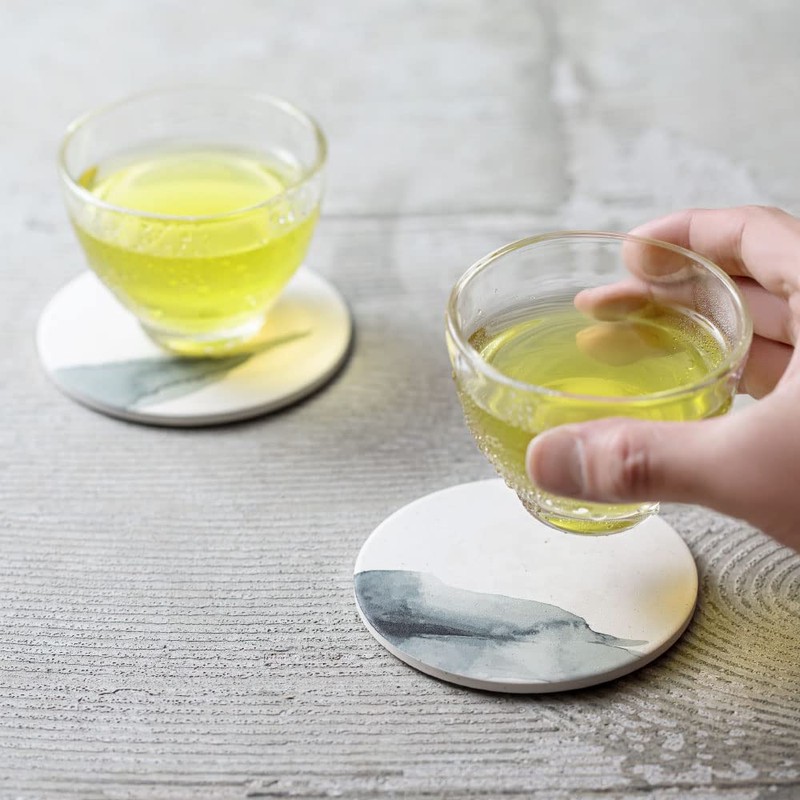 &NE NRS-288-SBBO Ceramic Diatomaceous Earth Coaster NIJIMI Suiboku Ink Board,