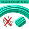 Dog Tie Out Cable 15FT-500Lbs,Heavy Duty Dog Leads&Tether for Yard