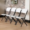 Lifetime Folding Chairs, Heavy Duty Foldable Chair Contoured for Comfort,