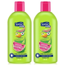 Suave Kids Head to Toe All-in-One Cleanser 350ml 2pcs Paraben-free, fresh fruity scent / 수아브 키즈 헤드투토 올인원 클렌저 350ml 2개 파라벤 프리 상큼한 과일향