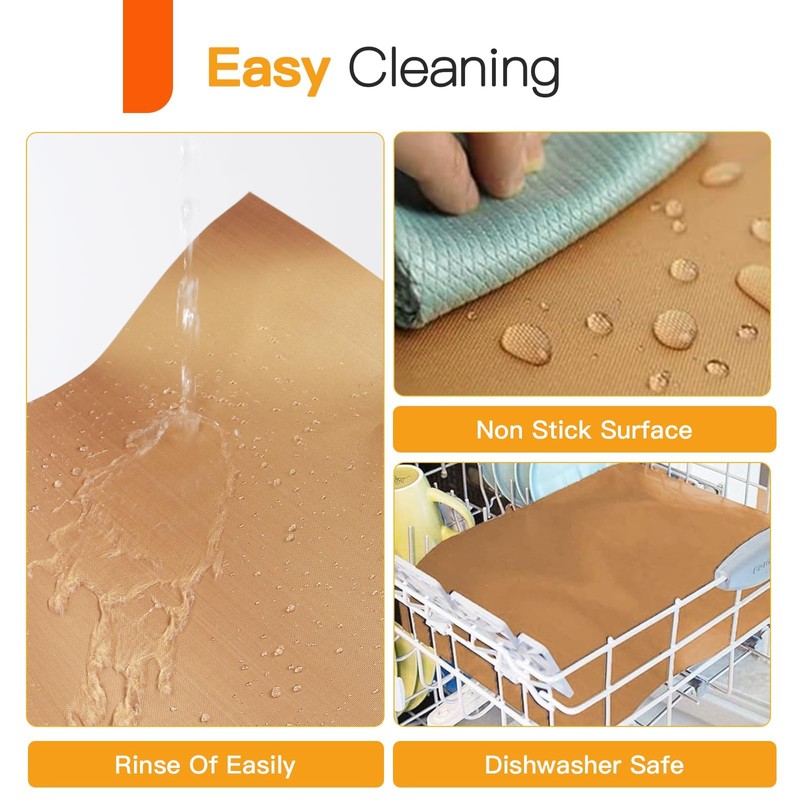 2 Pack Oven Liners for Bottom of Oven, Reusable -