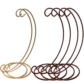 Ornament Display Stand,6 pack Air Plants Holder, Planter Terrariums Hanger, Black Iron Wire Hanging Hook for Glass Crystal Witch Ball,Easter Christmas Decoration,Wedding Party Office Home Decor