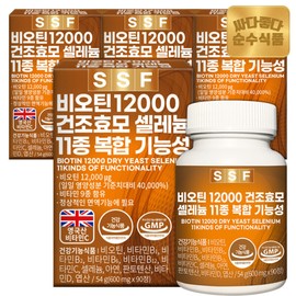 Sunsu Food (현대홈쇼핑)TV 순수식품 맥주효모 비오틴 10000 90정(3개월분) X 4박스 Hyundai Home Shopping TV Pure Food Brewer's Yeast Biotin 10000 90 Tablets (3-Month Supply) X 4 Boxes