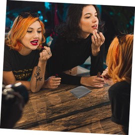 Outanaya 4pcs Makeup Bag Squeeze Top Pouch for Jewelry Coin Purse Lipstick Cards Magnetic Seal Pu Leather