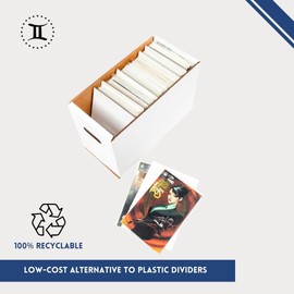 Gemini Comic Book Box Dividers | Pack of 50 | Cardboard Dividers for Comic Book Storage Boxes | Bulk Supplies for Retailers, Compatible with Gemini Mailers