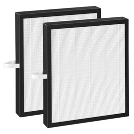 Doifyn 2 Pack KJ217 Replacement Filter,Compatible with MOOKA KJ217 Pet Air Purifier,Suitable for Large Room with 2500 Ft², 2 H13 True HEPA Filters for Pet-raising family,White