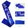 HUBEISIYU 50 Fabulous Birthday Sash, 50th Bday Sash for Women