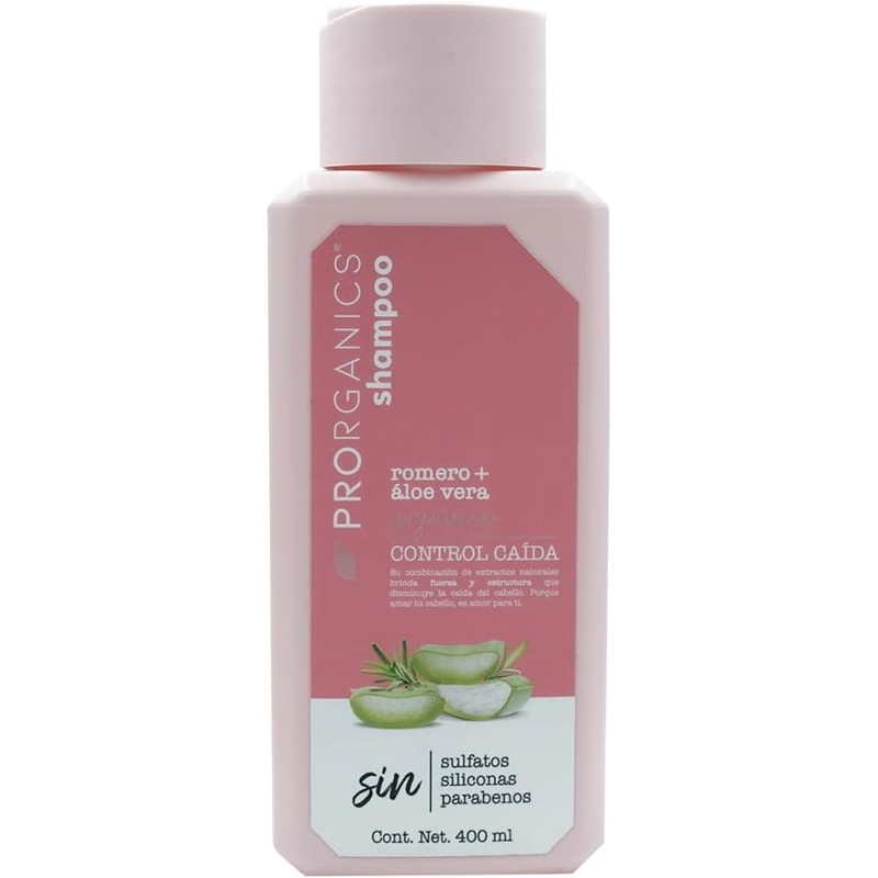 Prorganics SHAMPOO PRORGANICS CONTROL CAIDA ROMERO Y ALOE VERA 400