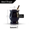 BARGRIN Argentine Matte Black Yerba Set with 2 Stainless Steel