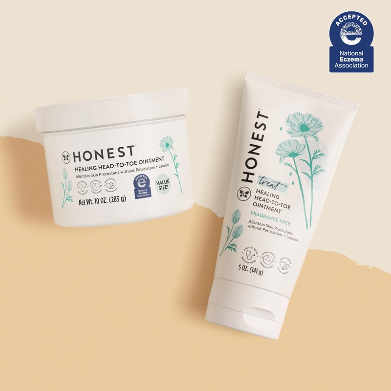 The Honest Company Head-to-Toe Healing Ointment, Multi-Purpose Baby Balm, Hypoallergenic,