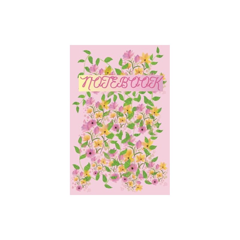 NOTEBOOK: Aesthetic Lined Cute Floral Design