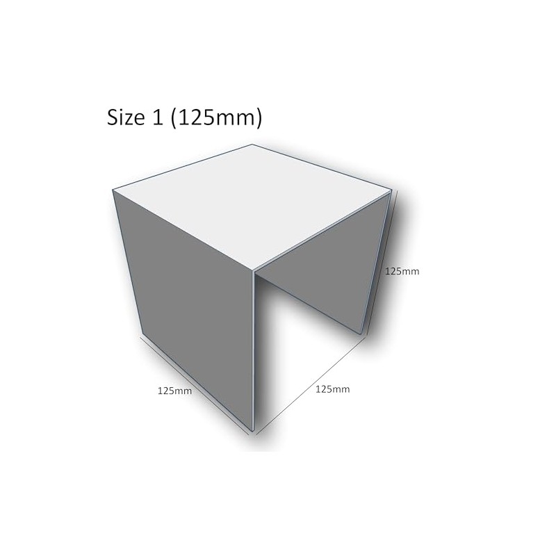 EPOSGEAR Nesting Plinths Acrylic Plastic Retail Riser Tiered Counter Display
