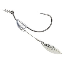 Owner Flashy Swimmer Hooks Silver Willow Blade - 1/4oz 5/0 Hook Silver Willow Blade