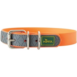 Hunter, Convenience Dog Collar, Made of Innovative Plastic Mix for Dog Training, Hunting and Leisure, neon orange