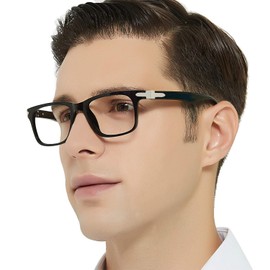 OCCI CHIARI Fashion Men Glasses No Magnifiction Stylish Glasses Black Rectangle Design Rectangle