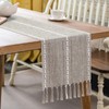 OTOSTAR Table Runner with Tassels 13x36 Inch Rustic Farmhouse Table