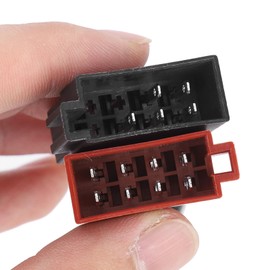 ISO Bus Female Harness Connector Adapter Fits NC Stereo Speakers for Car Radio CD MP3 Players