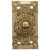 Electric Victorian Replica Push Button Doorbell (Brass)