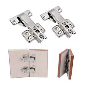 TAIQIAOLE Corner Cabinet Door Hinge Cabinet Hinge DTC 180 to 90 Degree Hinges Full Overlay Soft Close Cabinet Hinges