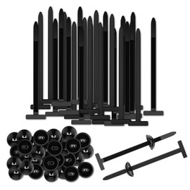 Nylon Universal Cable Tie Buckle, 50pcs Heavy Duty Self-Locking Nylon Zip Ties Holder Black Zip Ties for Car Daily Repair Multipurpose Plastic Cable Tie Tool UV Resistant Zipties