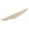 Degrapack Paq C/100 Pzs De Cuchillo Desechable De Madera Biodegradable