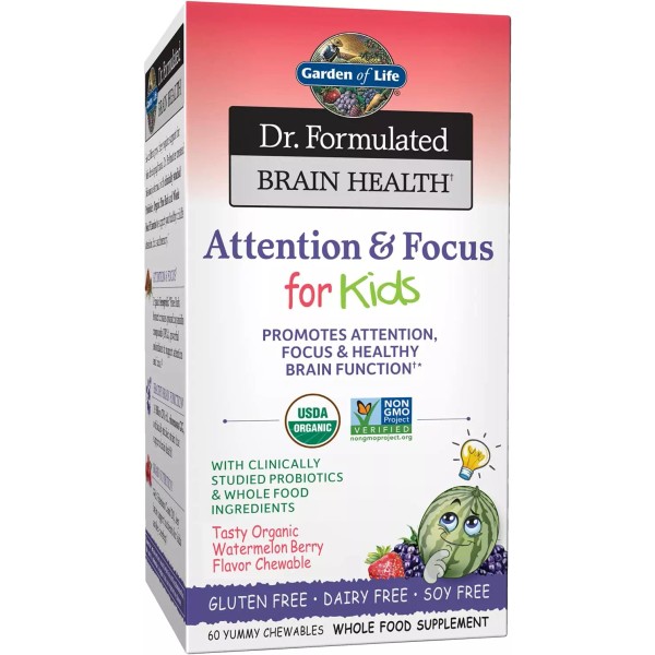 Dr. Formulated Attention and Focus for Kids, Supplement Promotes Healthy