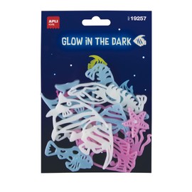 APLI 19257 – Luminescent Stickers Peces – 12 Stickers for Ceiling and Wall Glow in The Dark