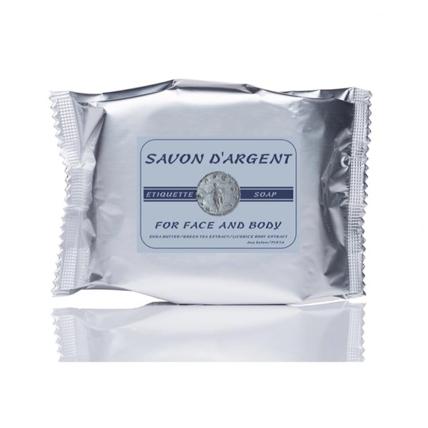 Etiquette Soap, Savon D'Argent Ag Blend, Deodorizing and Antibacterial, 3.5