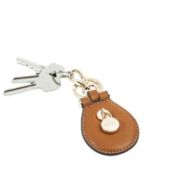 PAUL COSTELLOE Leather Designer Women's Key Chain/Key Ring - Elegant 6 Colour Options, FOIA (LION)