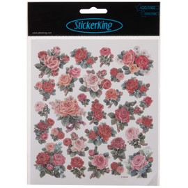 Tattoo King SK129MC-4911 Multicolored Sticker, Classic Roses