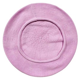 Parkhurst of Canada 10-1/2 Inch Cotton Knit Beret (Cameo Pink)