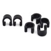 HDONONGYIRO 20 Pack C-Clips Clamps U-Clips Black Bicycle Accessory -