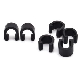 HDONONGYIRO 20 Pack C-Clips Clamps U-Clips Black Bicycle Accessory - Cable Clamp